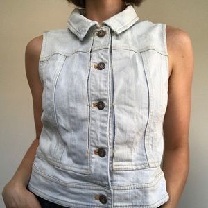 Pilcro and the Letterpress Denim Vest - S